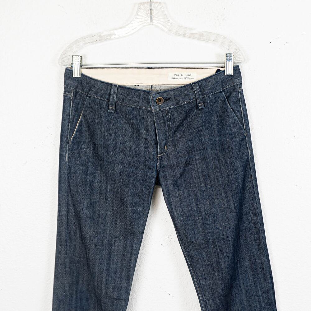 Rag & Bone NY Handmade Y2K Low Rise Denim Jeans size 28 - Picture 5 of 12